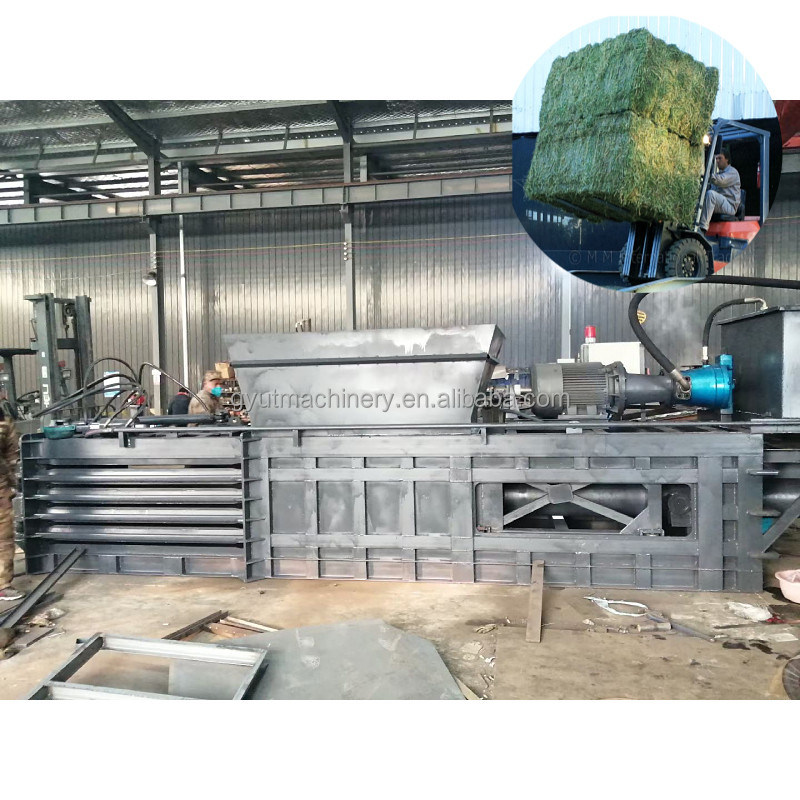 400-500kg Capacity Hydraulic Square Hay Balers 2620*2140*3390MM Max. Capacity 5 ton/h