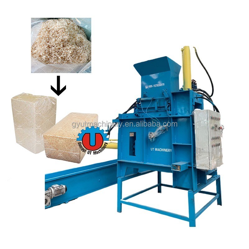 Packaging Type Bags Wood Shaving Baler Sawdust Compressor Machine for Hamster Bedding