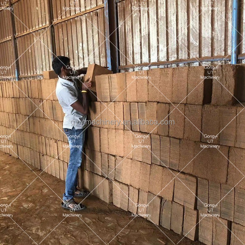 Electric Driven Coco Peat Block Making Machines for Animals Bedding Production System