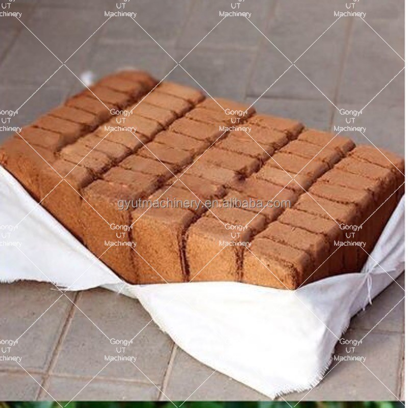 3500 KG Capacity Coconut Coir Bricks Pressing Machine for Bale Size 600*400*300 mm