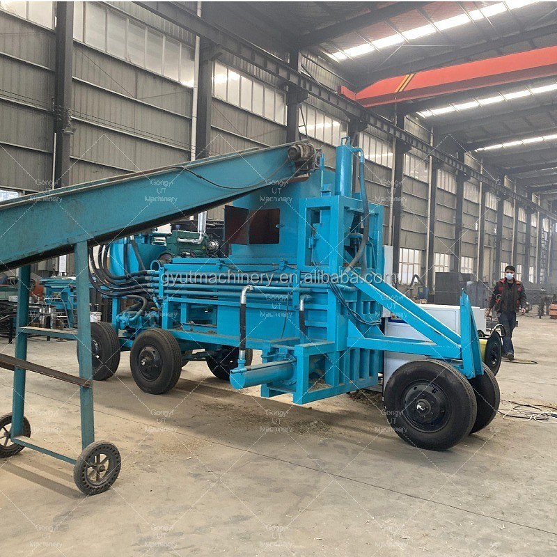 6500 KG Automatic Square Baler for Short Fibers and Waste Yarns Chamber Baling Press