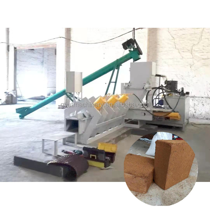 100-120pcs/h Capacity Cocopeat Block Press Machines Coir Pith Compacting Machines 6500 KG