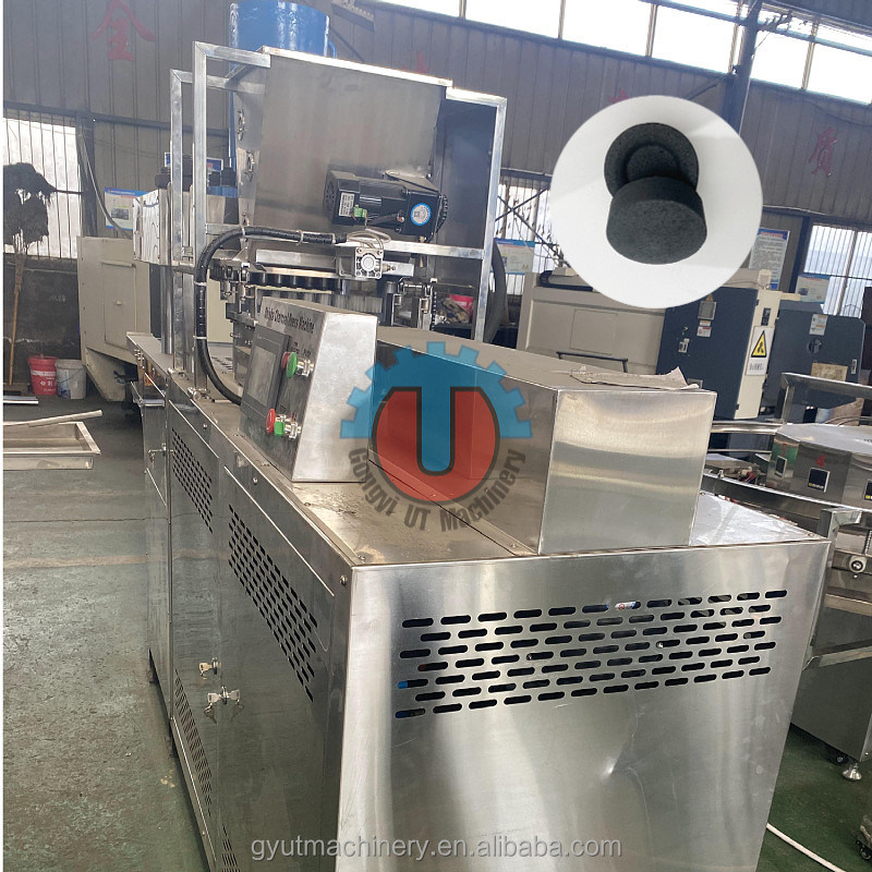 1200KG Weight Round Block Charcoal Hookah Charcoal Making Machine for 30-45MM Tablets