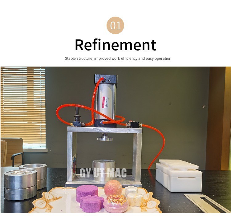 Hydraulic Bubble Bath Fizzy Press Machine for High Productivity and Customized Molds