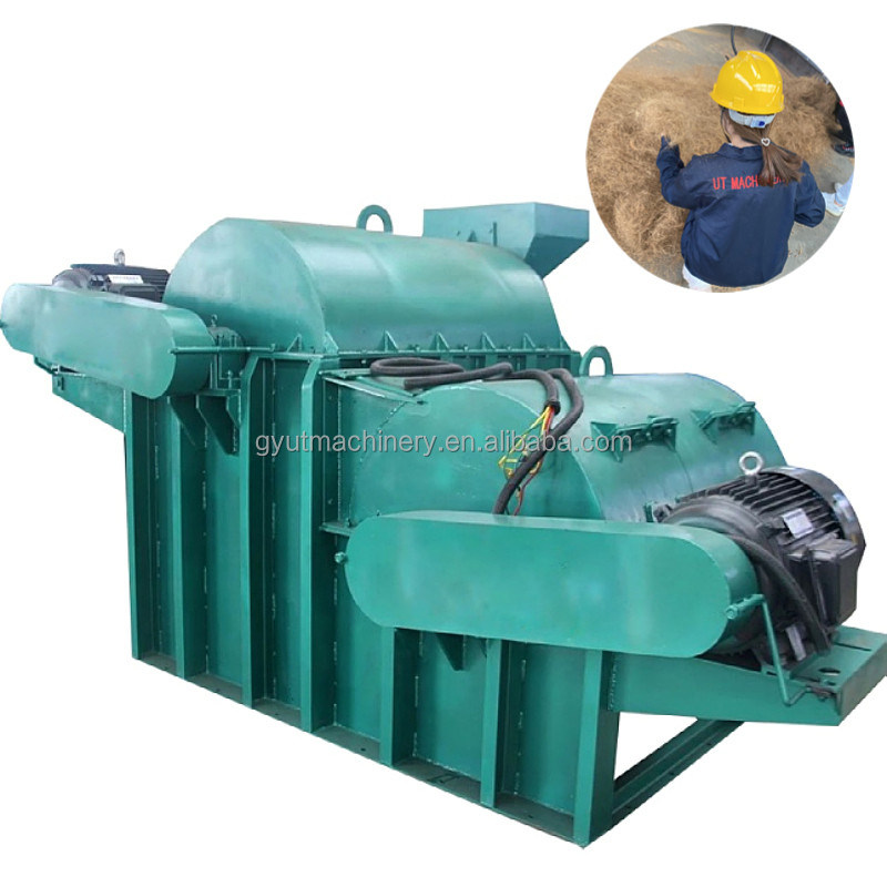 Coconut Defibering Machine for Coir Fiber Extraction Fiber Length More than 20cm
