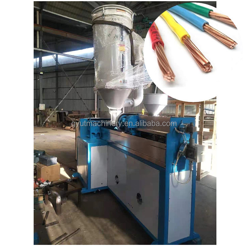 22kw Main Extruder Power Cable Extrusion Making Machine for 10mm Small Size Wires