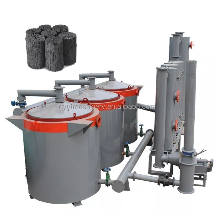 Wood Logs Carbonization Furnace with 2.4CBM Effective Volume 30-50kg Firewood per Time