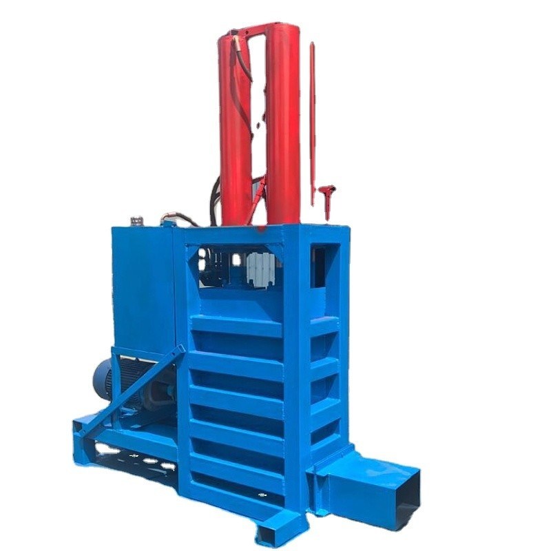Automatic Vertical Baler for Waste Paper Used Clothing Scrap Tires and Plastic Bottles