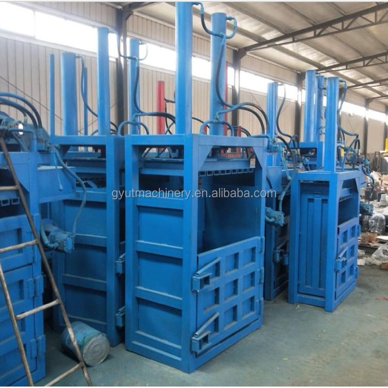 Automatic Vertical Baler for Waste Paper Used Clothing Scrap Tires and Plastic Bottles