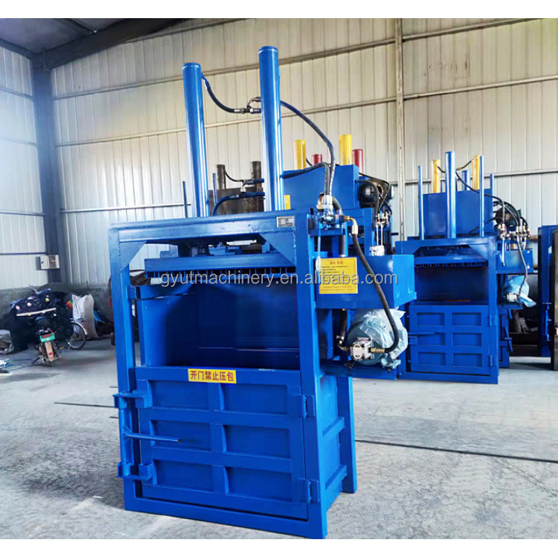 Automatic Vertical Baler for Waste Paper Used Clothing Scrap Tires and Plastic Bottles