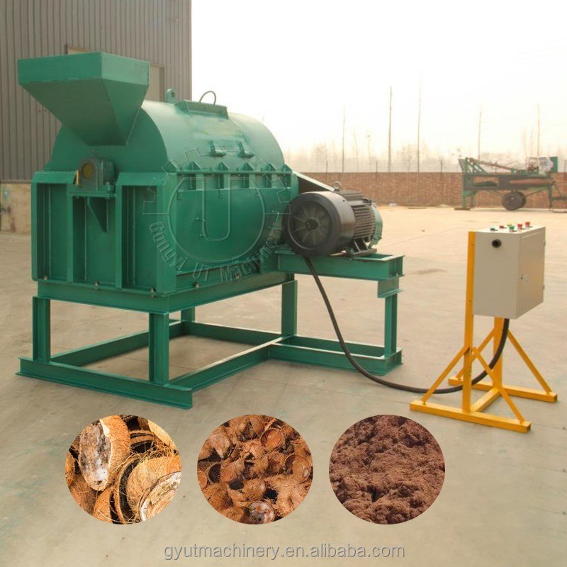 Feeding Raw Materials Size 5mm 500kg/hr Hydraulic 650 Grams Coir Pith Making Machine