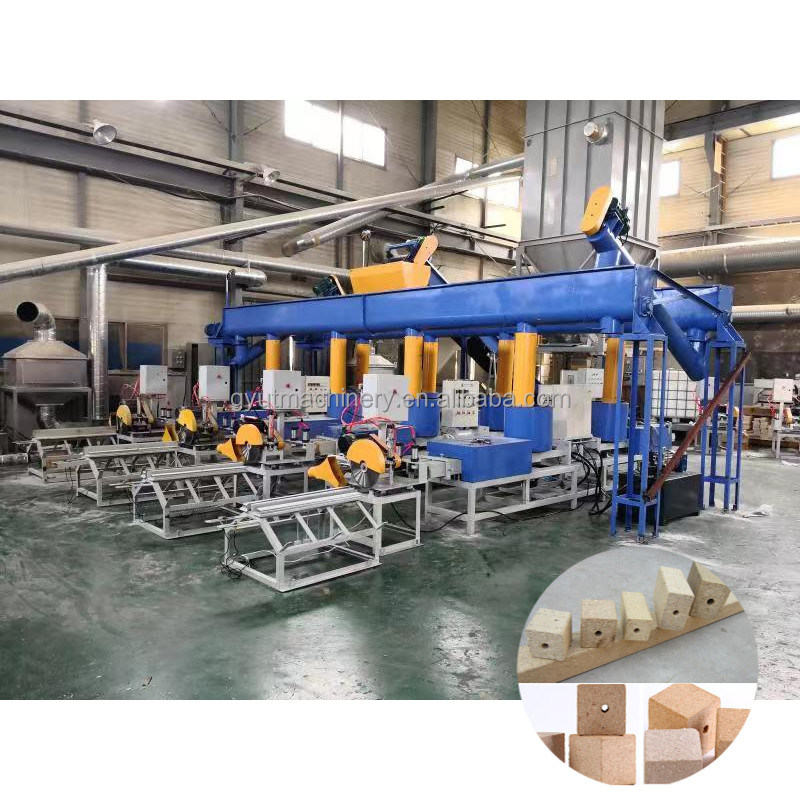 Easy to Wood Pallet Feet Block Making Machine for Hot Press Wood Chips Sawdust Shaving