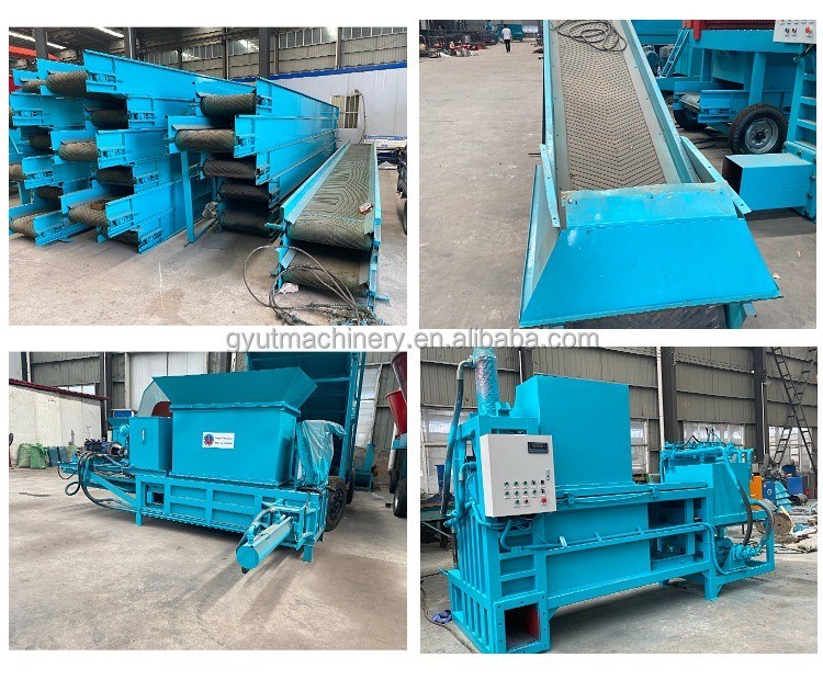 2100 KG Farms Wood Shavings Press Baler Machine for Alfalfa Silage Peat Moss Grass Leaf