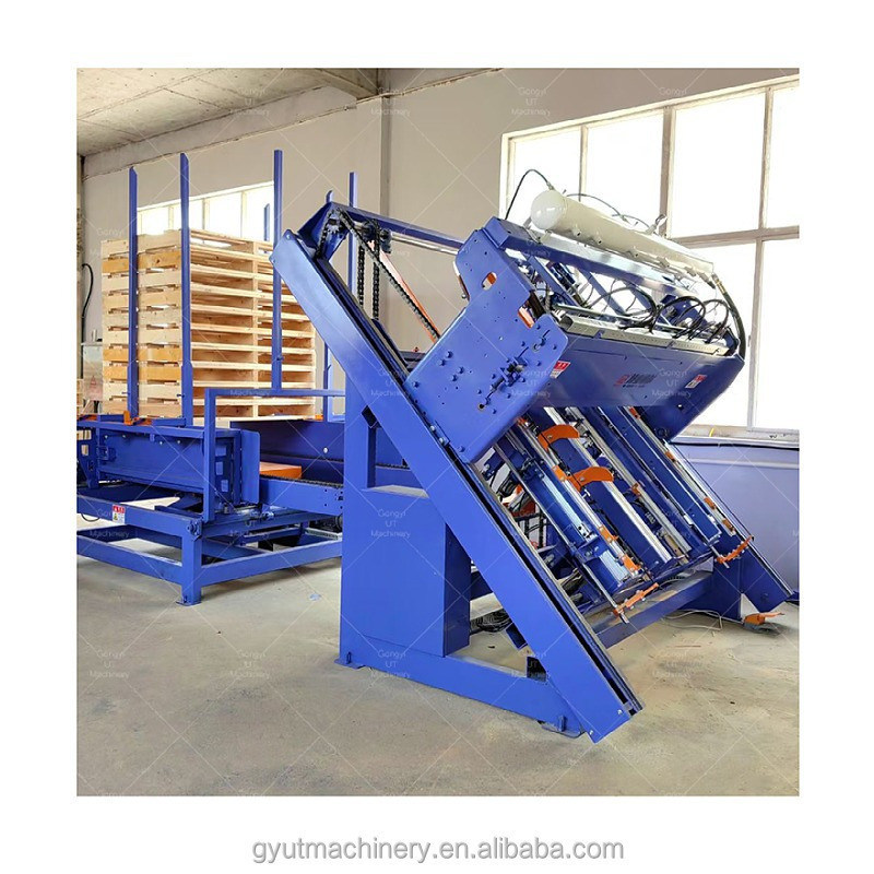 2024 Euro Wooden Pallet Production Line Automatic Nailing Machine and Finger Joint Press