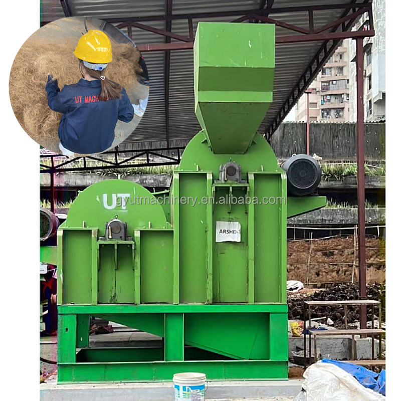 Coconut Coir Fiber Making Machine for Manufacturing Processing Weight 2.8ton-3.8ton