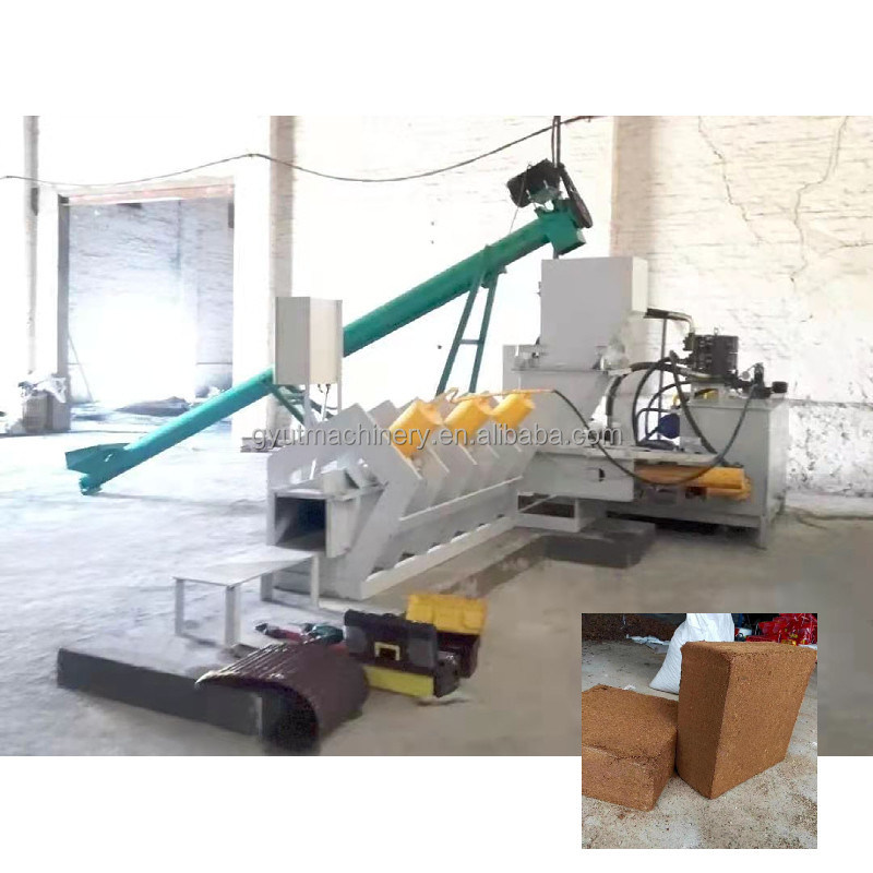 Horizontal Press Baler For Cocopeat Block Press With Block Bale Size 300*150*300 Mm