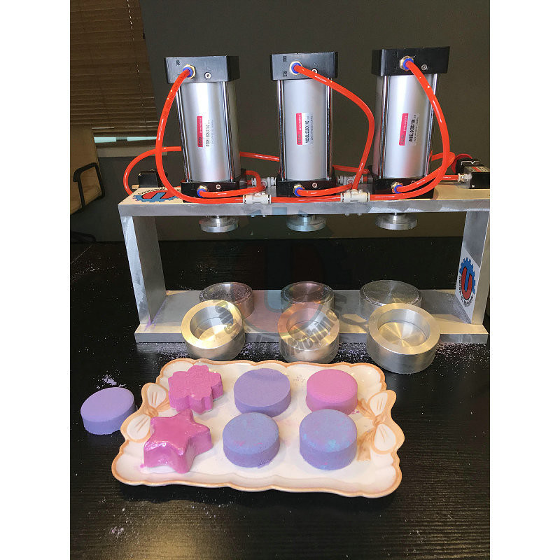 Upgrade Your Bath Bomb Production with Pneumatic Small Machine and Aluminum Mold