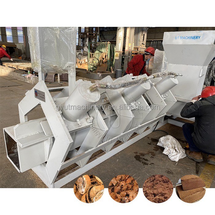 5kg Bales Pressed block Natural Coco Peat Baler Machine for Gardening and Farming patio