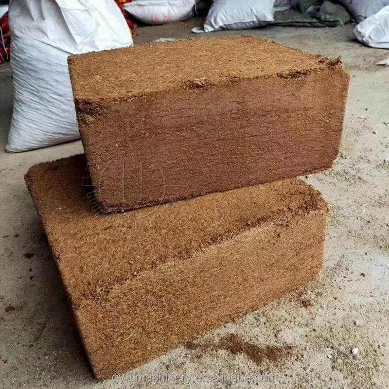 5kg Bales Pressed block Natural Coco Peat Baler Machine for Gardening and Farming patio