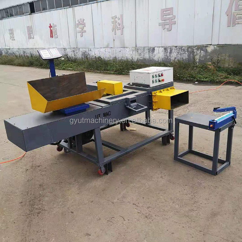 Horizontal Scale Weighing Baler Bagging Press Machine for Cut Wipers Rags Packing