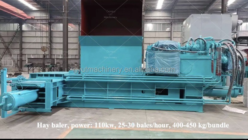 Square Baler 29kg Horizontal Hydraulic Wheat Straw Pressing Baling Machine for Alfalfa