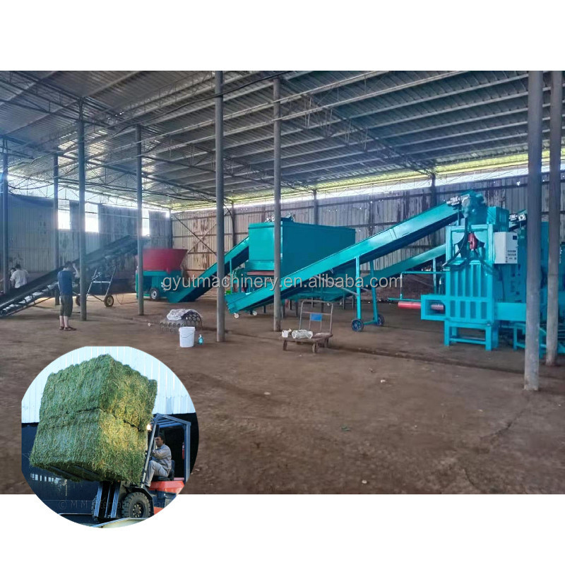 30x40x70cm Bale Size Baling Press Machine for Big Hydraulic Silage Alfalfa Hay Packing