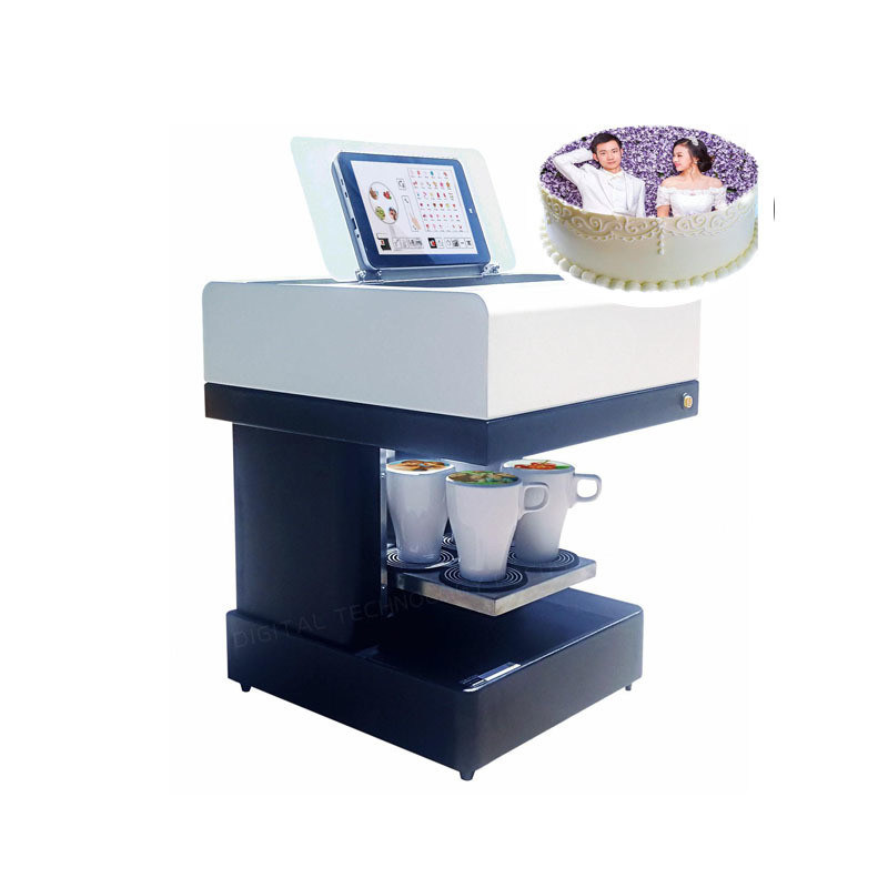 3D Food Cake Coffee Printer with Height Adjust HP 803 Print Head and Free Edible Ink Gift