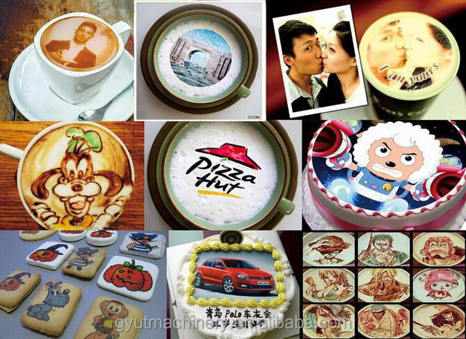 4 Color CMYK Inkjet Printer for DIY Printing of Coffee Food Rose and Flower at Affordable