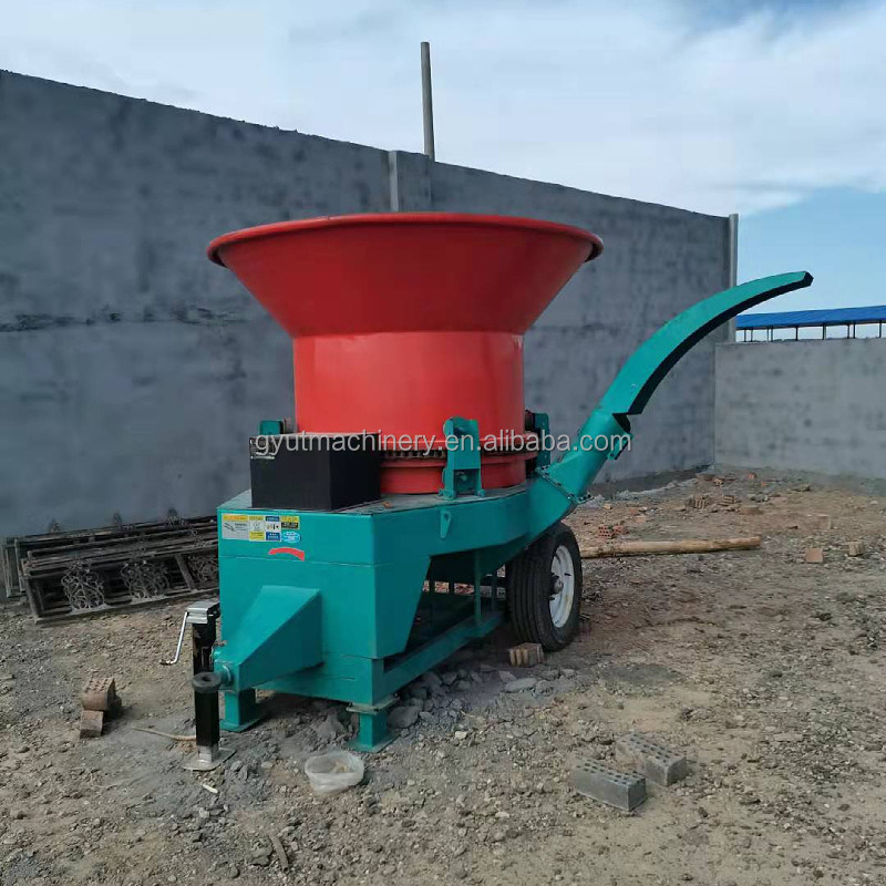 Rotary Type Silage Drum Bale Rice Straw Cutter Rotary Hammer Shredder for Wheat Bran