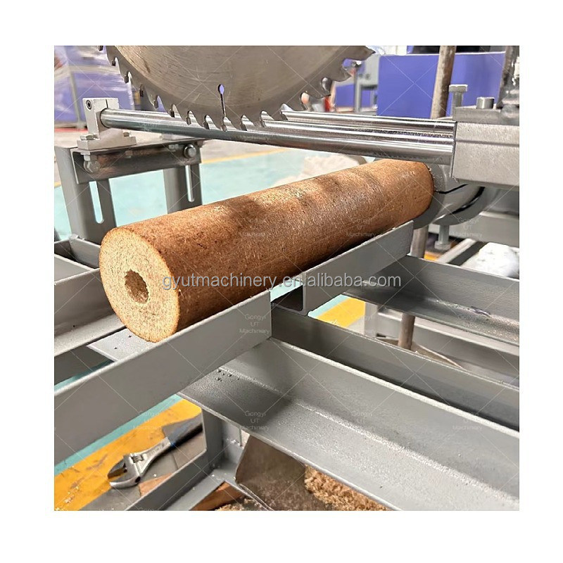 90mm*90mm Four Heads Wood Sawdust Block Making Machine with Round Hopper High Capacity