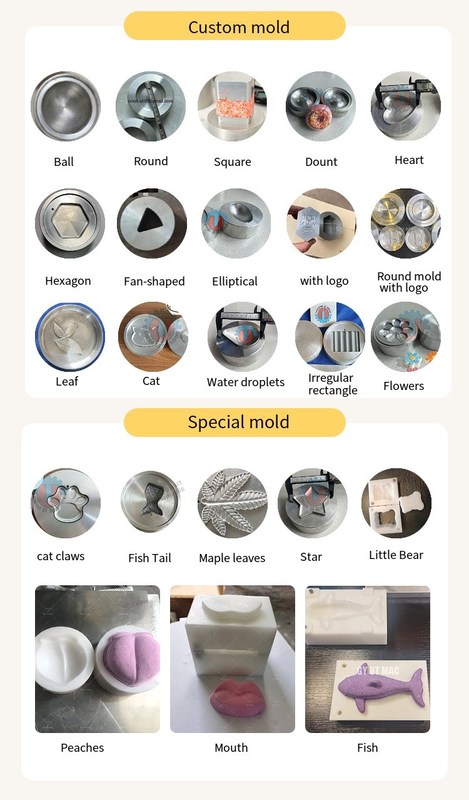 30-80mm Diameter Customized Bath Bomb Making Machine for Industrial Grade Production