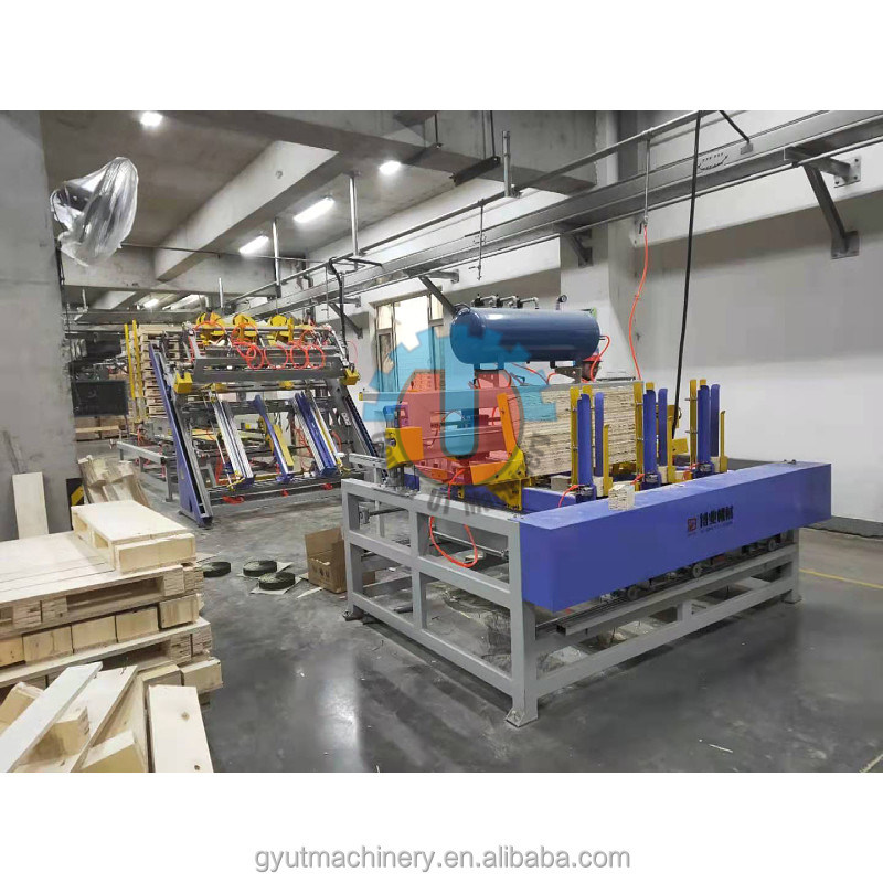 Full Automatic Pallet Nailing Machine for Euro Wood Pallets 2-2.5m3/24H Capacity