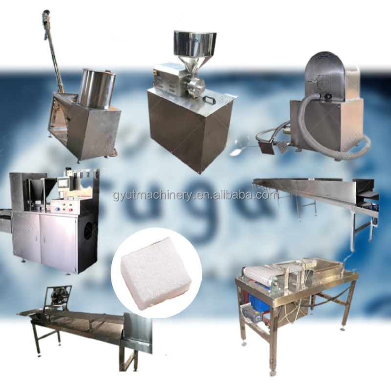 Hotels and Cafes Commercial Cubic White Brown Tea Coffee Lump Sugar Forming Machinery