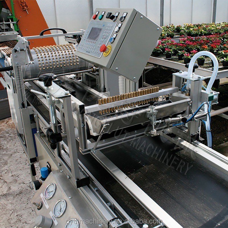 High Seeding Accuracy Automatic Eggplant Lettuce Cucumber Seeds Trays Planting Machine for Seedlings Transplant