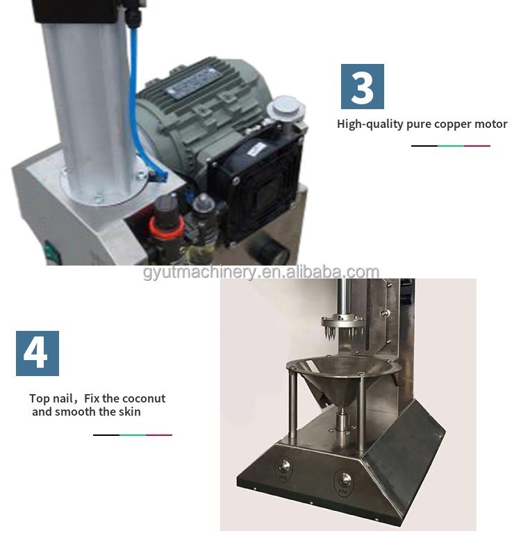 Upgrade Your Sliver Production Game with 0.8kw Green Coconut Peeler Trimming Dehusker