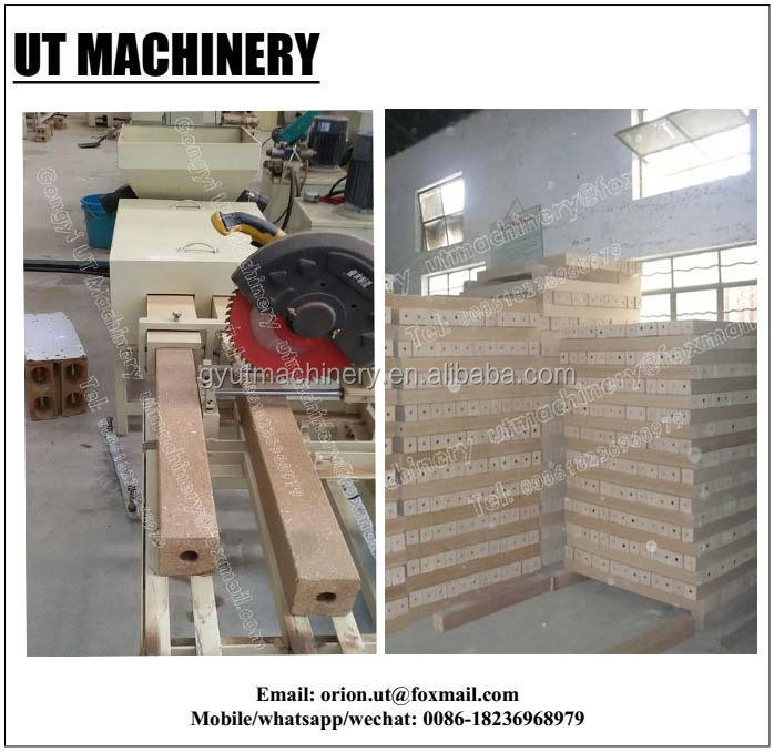 Hot Pressing Edge Banding Machine for Compress Wood Sawdust Pallet Leg Production