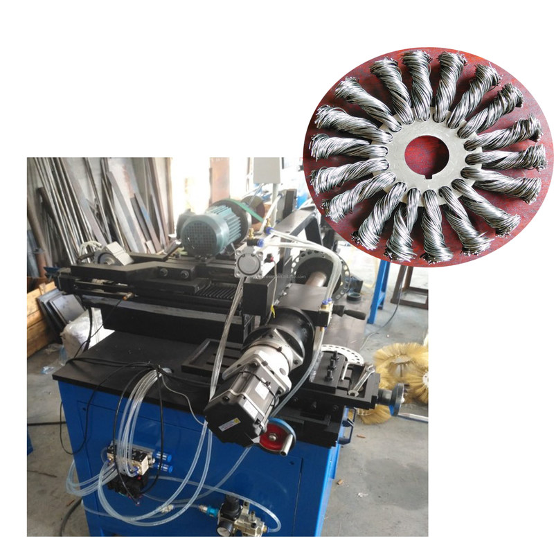 PLC Controlled High Yield Wire Twisting Brush Machine for Steel Wire Wheel Production