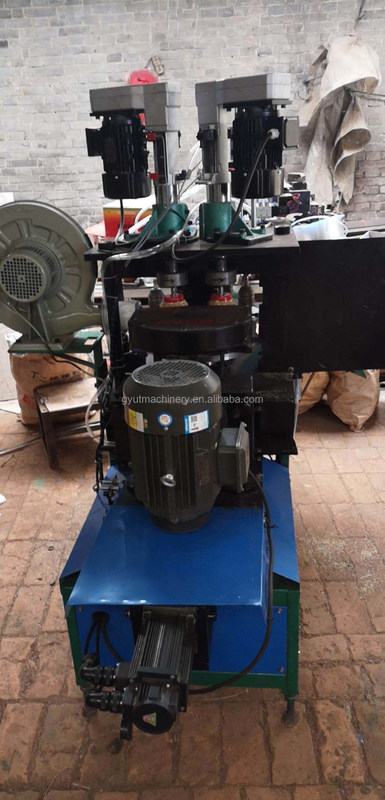 220v Twisted Knotted Bevel Stainless Steel Wire Brush Making Machine with 2 hols/h