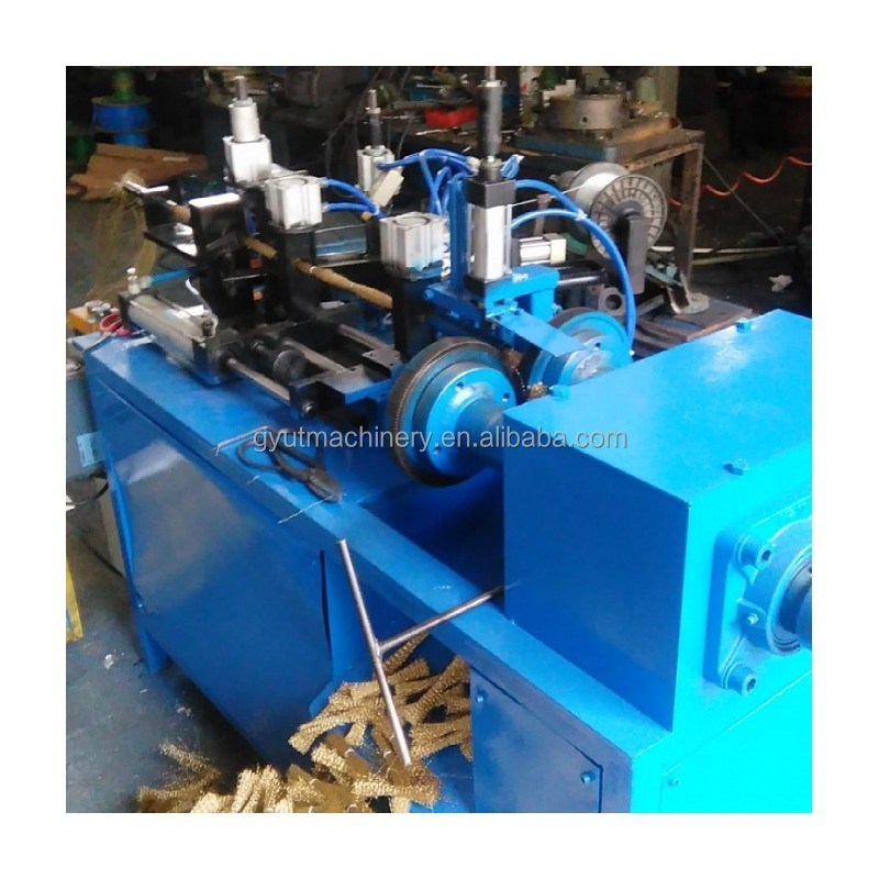 Steel Wire Brush Making Machine for Rust Removal PLC Control 450mm Crimped Wire Wheel