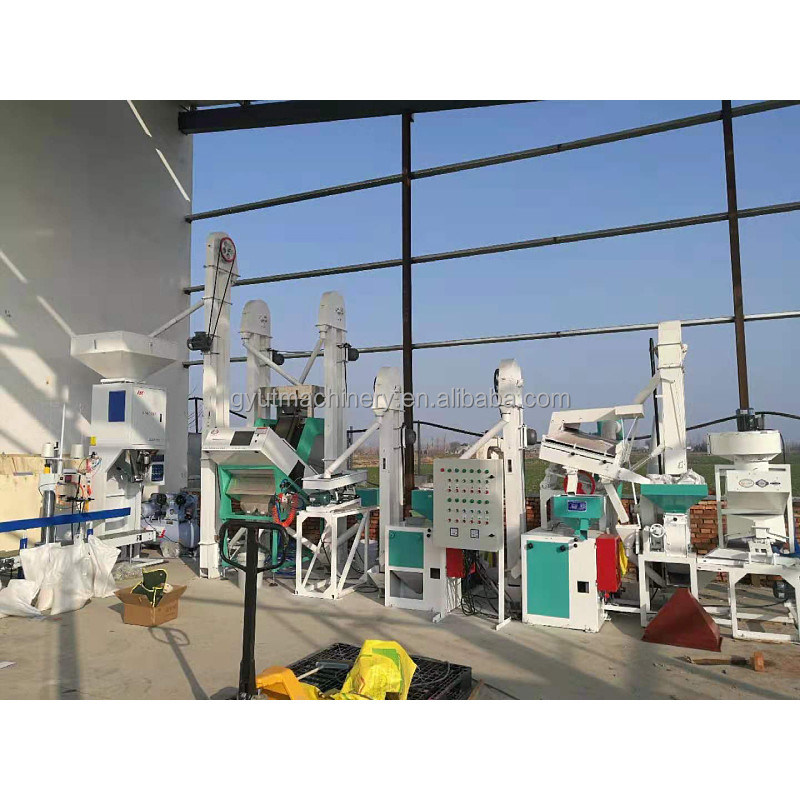 Ghana White Rice Processing 10T/D Rice Mill Plant with Customized Production Machinery