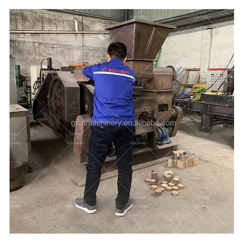 61.5kW Cylindrical Rod Shape Mechanical Stamping Biomass Briquette Press Machine for 5mm Raw Materials