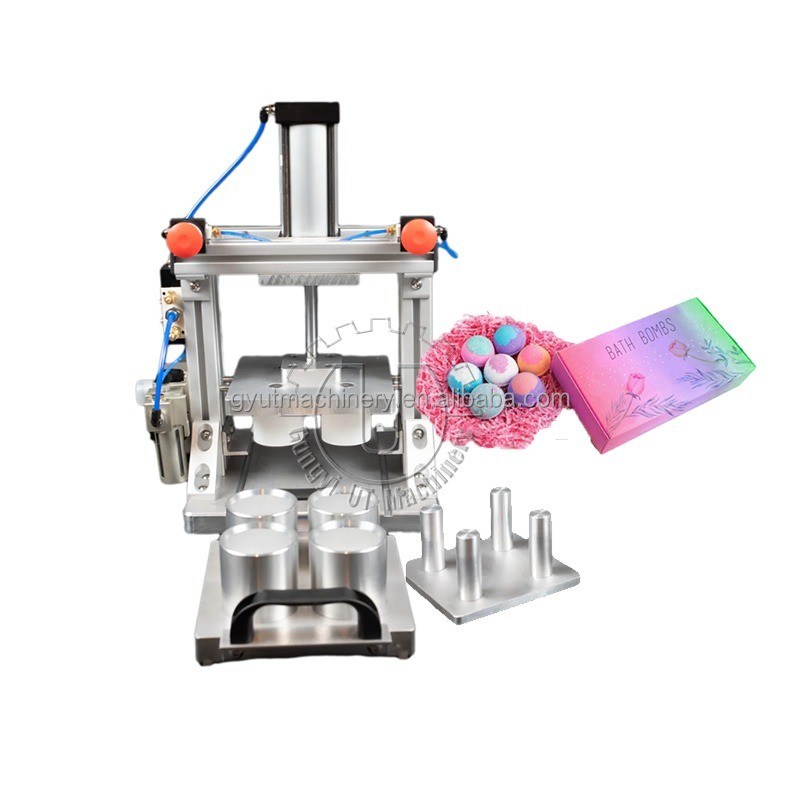 2024 Pneumatic Bath Fizzer Press Machine for Automatic Shrink Wrap of Bath Balls
