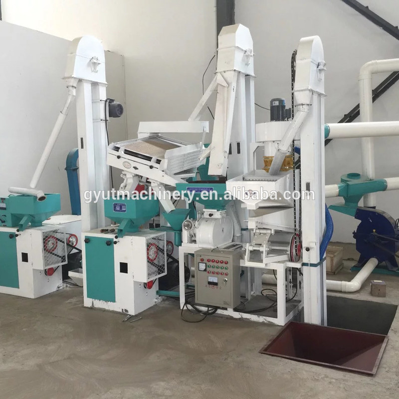 Farms Rice Milling Machines With Stone Remover Agriculture Rice Polisher Color Sorter Packing Machines