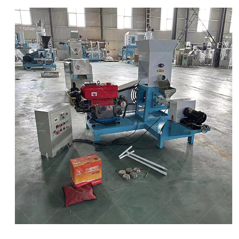 Automatic Work 400-500KG/H Commercial Floating Fish Feed Pellet Machine for Pet Feed