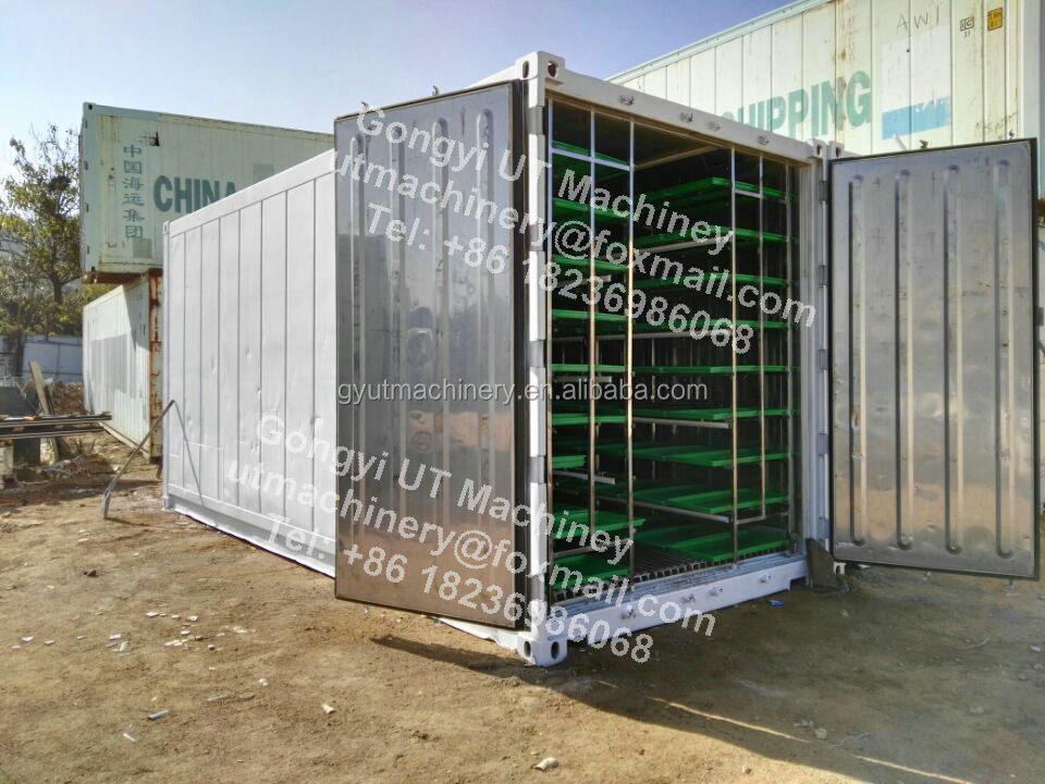 Compact Container Type Hydroponic Barley Fodder Growing Room for Optimal Sprout Box Size