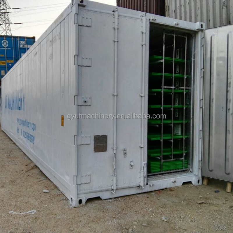 Customized Voltage Fully-enclosed Hydroponic Container Millet Grass Fodder Sprouting Machine
