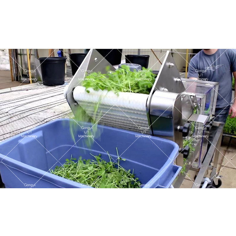 1200mm Working Width Mini Harvester Machine for Aquaponics Microgreens Harvesting in 2024