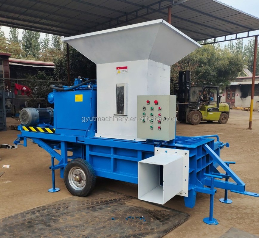 2100 KG Farms Wood Shavings Press Baler Machine for Alfalfa Silage Peat Moss Grass Leaf