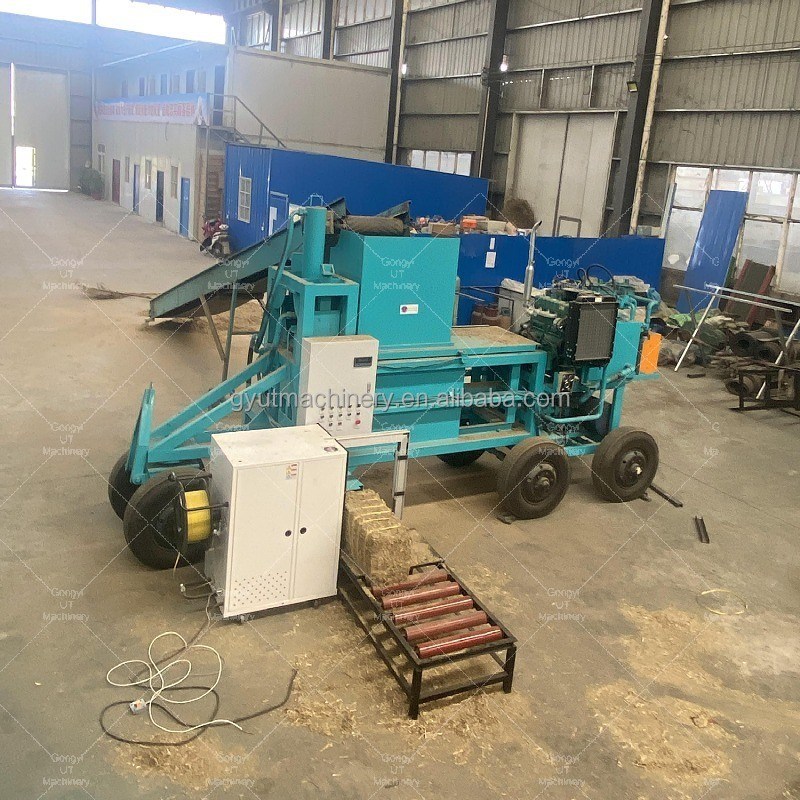 Easy to Operate Environmental Baler Machine for Recycling 25kg Saw Dust and 50kg Hay