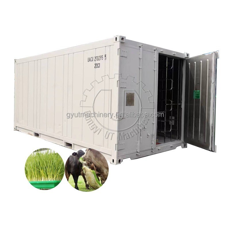 22V Voltage Container Automatic Hydroponic Fodder System Barley Sprout Machine Room